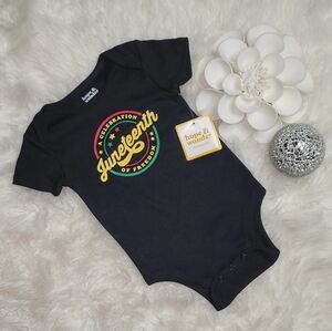 Hope & Wonder Juneteenth 'A Celebration of Freedom' Baby Short Sleeve Onesie